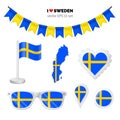 Sweden symbol set